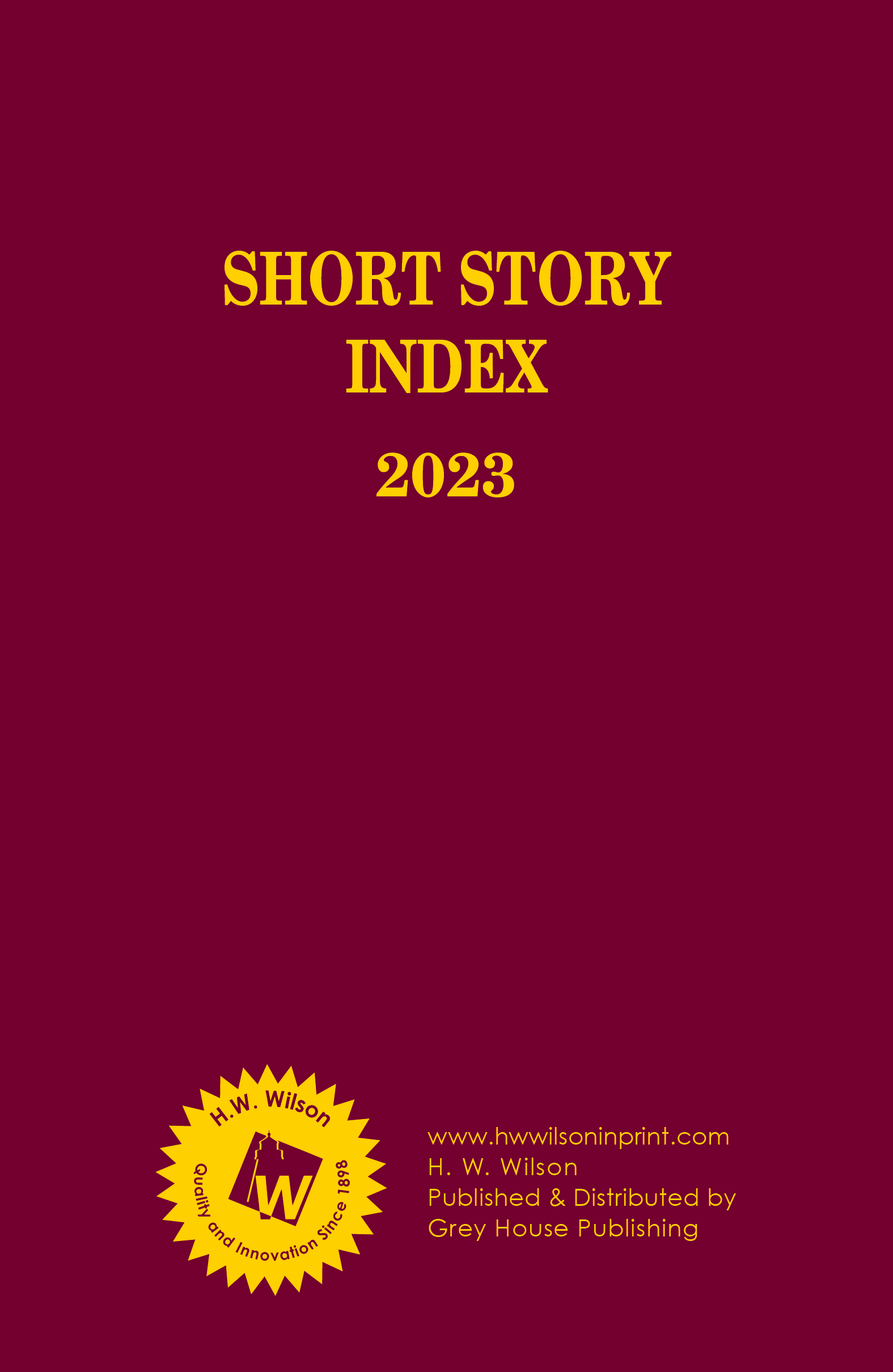 Short Story Index Cover Art